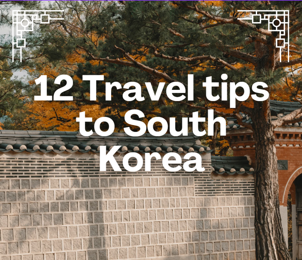 12 Travel tips to South Korea - Survival levela